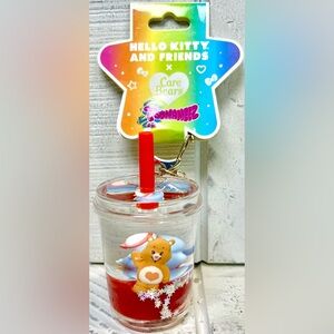 Hello Kitty And Friends X Care Bears Tsunameez Keychain Tuxedo Sam & Tenderheart